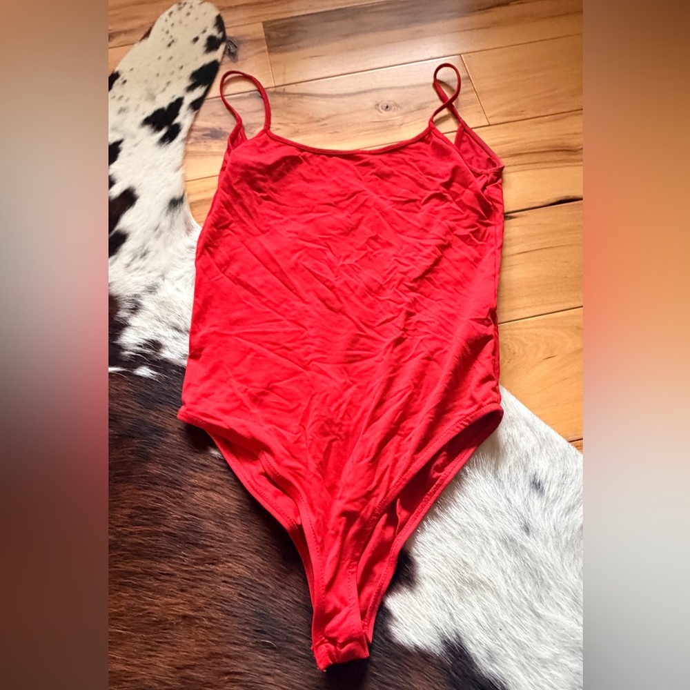 Zara red bodysuit size small